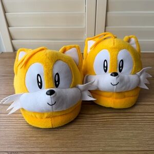 Sega Sonic The Hedgehog Tails Plush Character Slippers Adult One Size